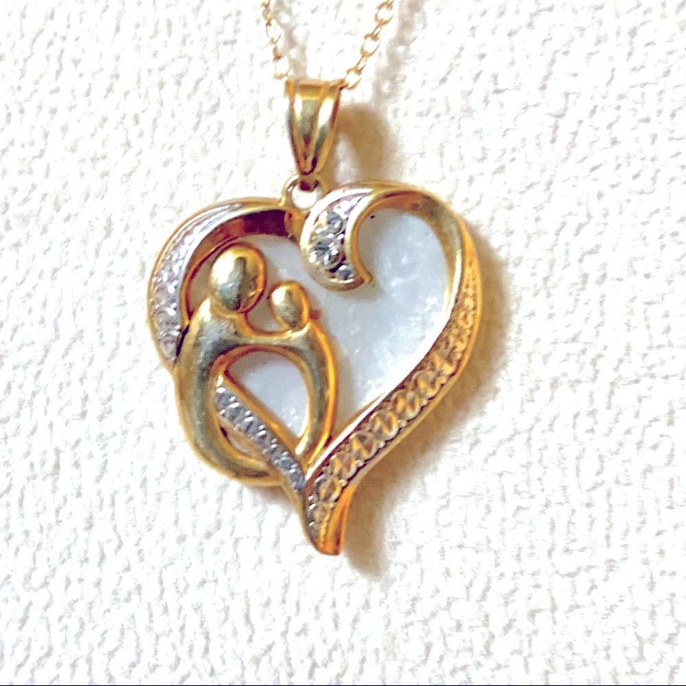 💛SALE Buy 3 get 4 th Free10CT gold  heart pendant